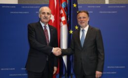 TBMM Başkanı Kurtulmuş, Hırvatistan’da Meclis Başkanı Jandrokovic ile Bir Araya Geldi
