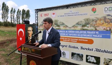 Amasya’da İpek Böceği Yetiştiricilerine Yeni Ekipman Ve Üretim Evleri Teslim Edildi