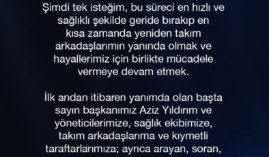 Kerem Aktürkoğlu: Yapılan Kontrollerde Olumsuz Bir Bulguya Rastlanmadı